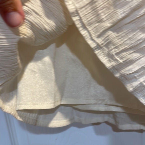 Fashion Nova Cream Tiered Ruffle Mini Dress M - Picture 6 of 8